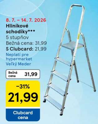 Hliníkové schodíky****