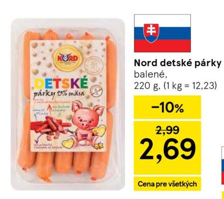 NORD Detské párky