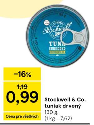 Stockwell & Co. tuniak drvený