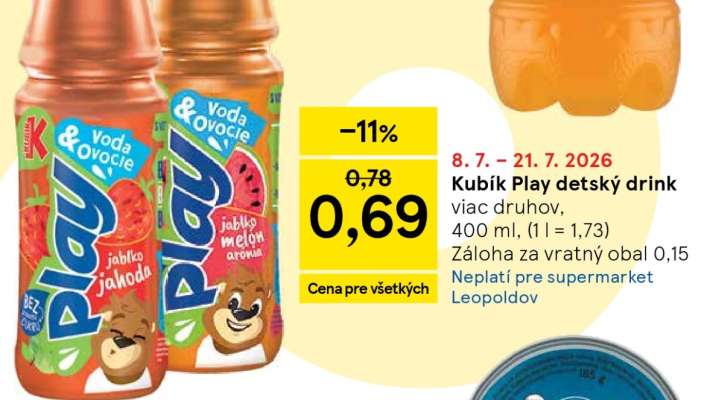 Kubík Play detský drink