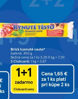 Brick kysnuté cesto