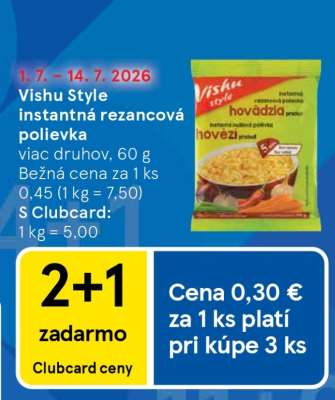 Vishu Style instantná rezancová polievka