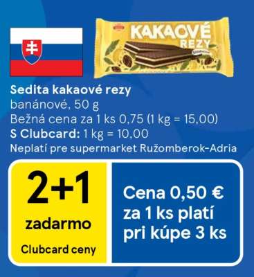 Sedita Kakaové rezy