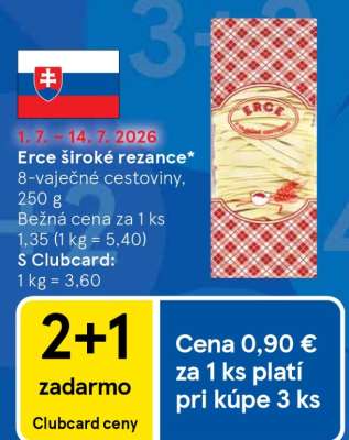 Erce široké rezance