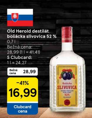 Old Herold destilát bošácka slivovica 52%