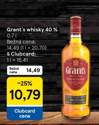 Grant's whisky 40