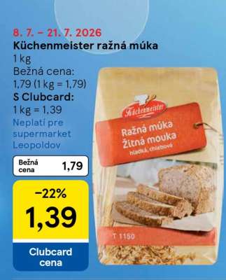 Küchenmeister ražná múka