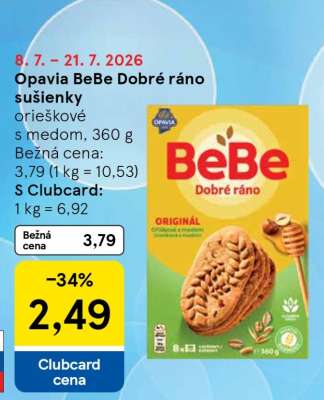 Opavia BeBe Dobré ráno sušenky