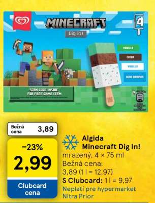 Algida Minecraft Dig In!