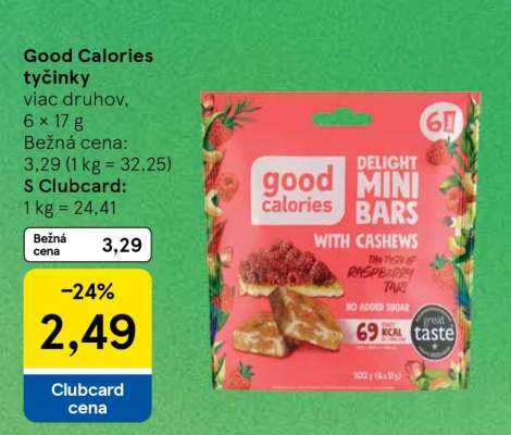 Good Calories tyčinky
