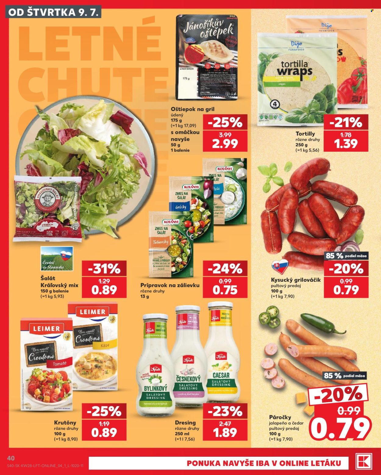 Leták Kaufland - 9.7.2026 - 15.7.2026. Strana 40