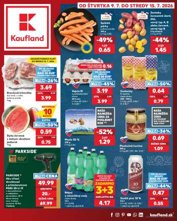 Leták Kaufland - 9.7.2026 - 15.7.2026.