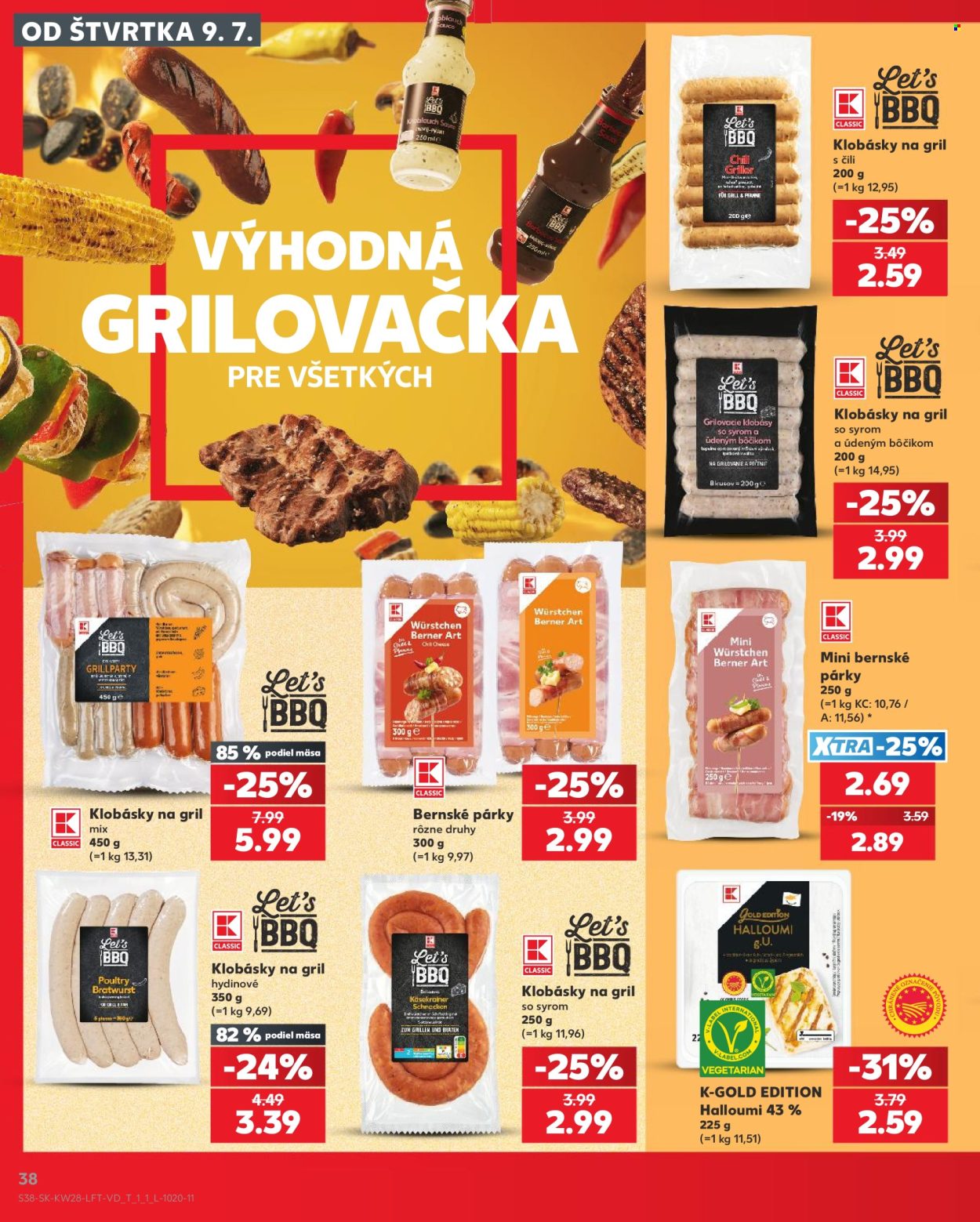 Leták Kaufland - 9.7.2026 - 15.7.2026. Strana 38