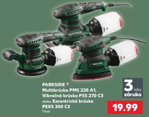 PARKSIDE® Multibrúska PMS 220 A1, Vibračná brúska PSS 270 C3 alebo Excentrická brúska PEXS 300 C3