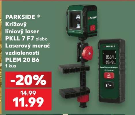 PARKSIDE Krížový líniový laser PKLL 7 F7 alebo Laserový merač vzdialenosti PLEM 20 B6