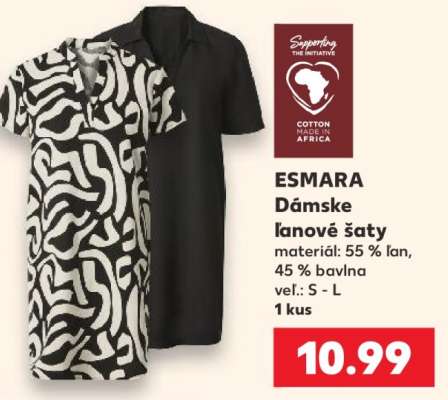 ESMARA Dámske ľanové šaty