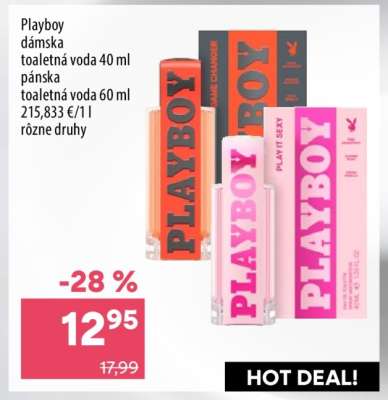 Playboy dámska toaletná voda 40 ml / pánska toaletná voda 60 ml
