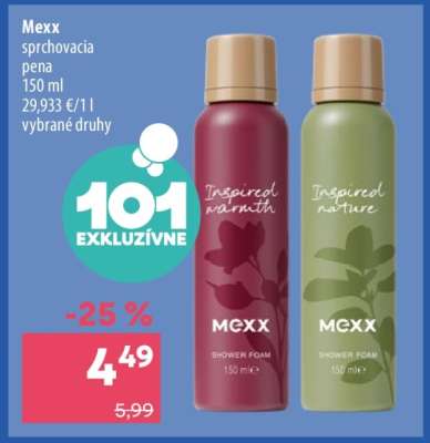Mexx sprchovacia pena