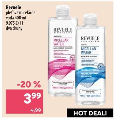 Revuele pleťová micelárna voda 400 ml