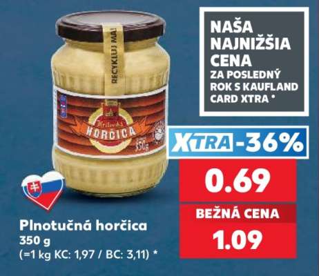 Plnotučná horčica