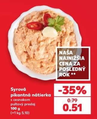 Syrová pikantná nátierka