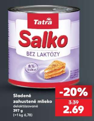 Sladené zahustené mlieko delaktózované 397 g