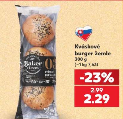 Kváskové burger žemle