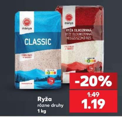 Ryža rôzne druhy 1 kg