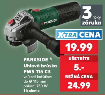 PARKSIDE ® Uhlová brúska PWS 115 C3
