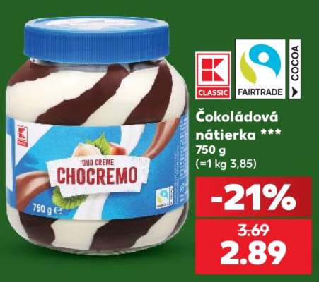 Čokoládová nátierka ***