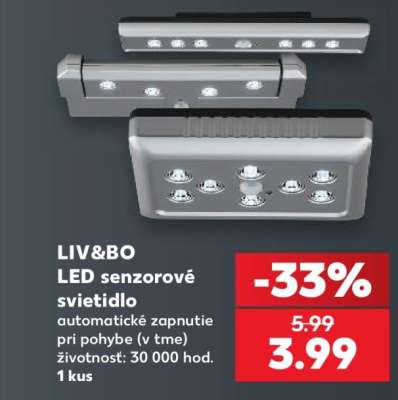 LIV&BO LED senzorové svietidlo