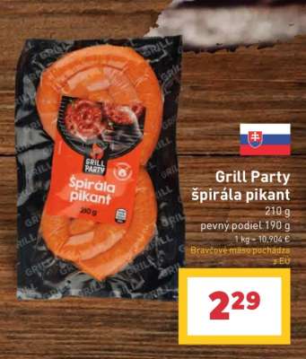 Grill Party špirála pikant