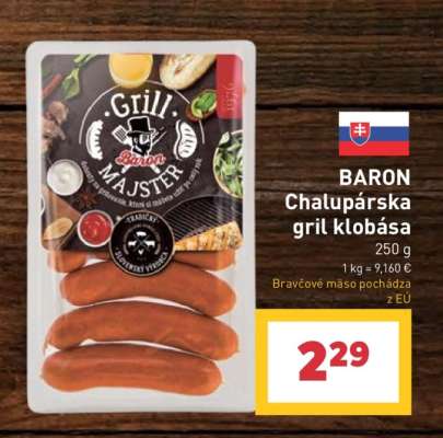 BARON Chalupárska gril klobása