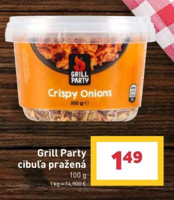 Grill Party cibuľa pražená