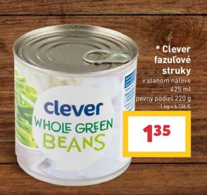 Clever fazuľové struky
