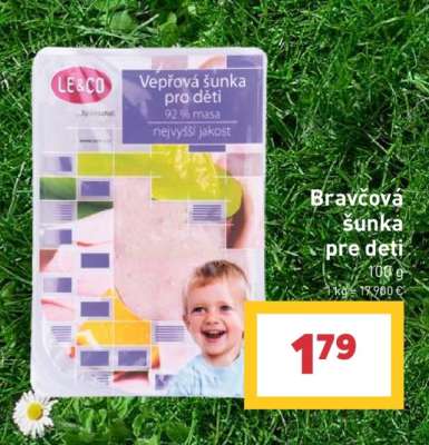 BRAVČOVÁ ŠUNKA PRE DETI