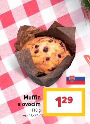 Muffin s ovocím