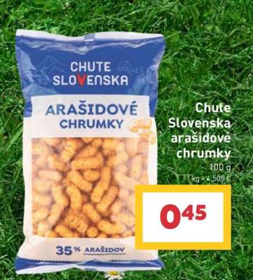 Chute Slovenska arašidové chrumky