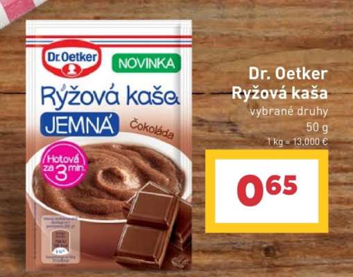 Dr. Oetker ryžová kaša