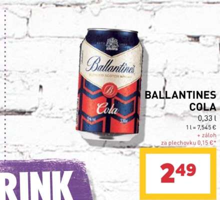 BALLANTINES COLA