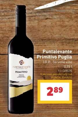 Puntalevante Primitivo Puglia
