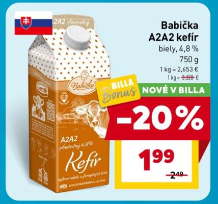 Babička A2A2 kefír