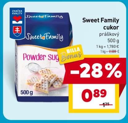 Sweet Family cukor práškový