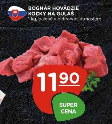 BOGNÁR HOVÄDZIE KOCKY NA GULÁŠ