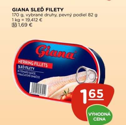 GIANA SLEĎ FILETY