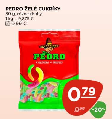 PEDRO ŽELÉ CUKRÍKY