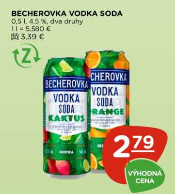 BECHEROVKA VODKA SODA