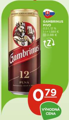 GAMBRINUS PIVO