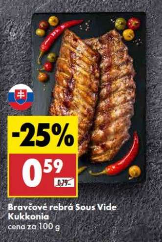 Bravčové rebrá Sous Vide Kukkonia