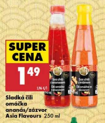 Sladká čili omáčka ananás/zázvor Asia Flavours 250 ml